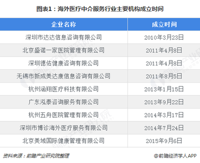 2018年海外醫(yī)療中介服務(wù)行業(yè)市場競爭格局與發(fā)展前景分析